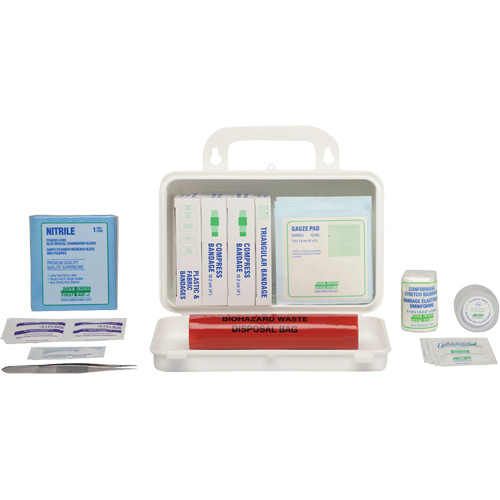Trousse de premiers soins, R&eacute;pond &agrave; la norme CSA Z1220-17 type 1 individuelle, Personnel (1 travailleur) Duraquip Inc