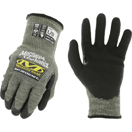 Speedknit Work Gloves, Size 7, 13 Gauge, Urethane Coated, HPPE/Tungsten Shell, ASTM ANSI Level A9 Duraquip Inc