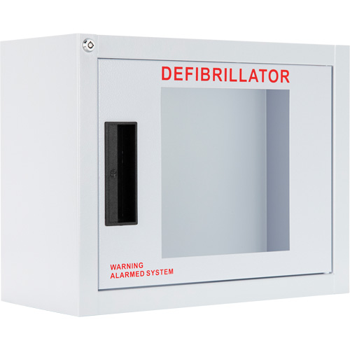 Standard Compact AED Cabinet with Alarm, Philips/Defibtech/Heartsine For, Non-Medical Duraquip Inc
