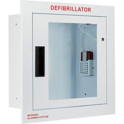 Grande armoire enti&egrave;rement encastr&eacute;e avec alarme, Zoll AED Plus/Zoll AED 3/Cardio-Science/Physio-Control Pour, Non m&eacute;dical Duraquip Inc