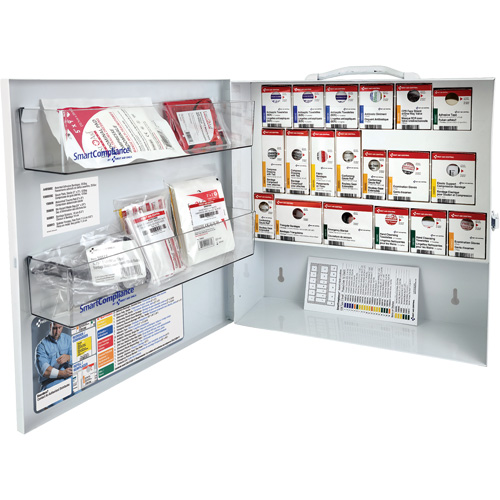SmartCompliance&reg; First Aid Cabinet, Meets CSA Z1220-17 Type 2 Low-Risk Environment, Small (2-25 Workers) Duraquip Inc