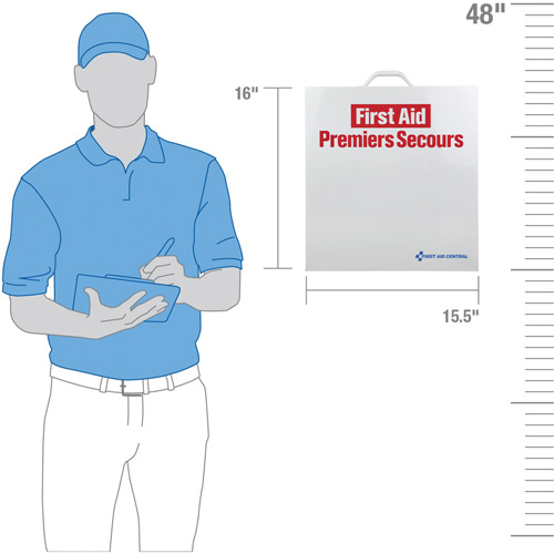 SmartCompliance&reg; First Aid Cabinet, Meets CSA Z1220-17 Type 3 High-Risk Environment, Small (2-25 Workers) Duraquip Inc
