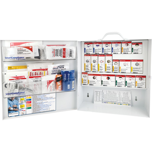 SmartCompliance&reg; First Aid Cabinet, Meets CSA Z1220-17 Type 3 High-Risk Environment, Small (2-25 Workers) Duraquip Inc