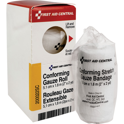 SmartCompliance&reg; Refill Conforming Stretch Gauze Bandage, Roll, 6' L x 2" W, Sterile, Medical Device Class 1 Duraquip Inc