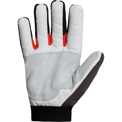 Clutch Gear&reg; Thinsulate Mechanic's Gloves, Grain Goatskin/Split Leather Palm, Size Small/7 Duraquip Inc