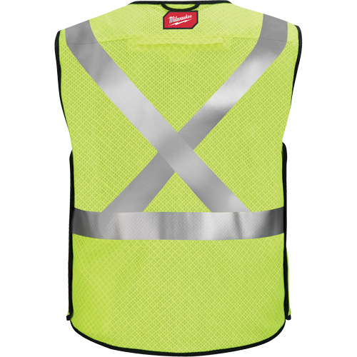 Breakaway Mesh Safety Vest, Black/High Visibility Lime-Yellow, Medium/Small Duraquip Inc