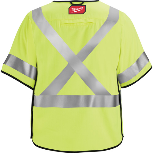 Gilet de s&eacute;curit&eacute; &agrave; maille d&eacute;tachable, Noir/Jaune lime haute visibilit&eacute;, Moyen/Petit Duraquip Inc