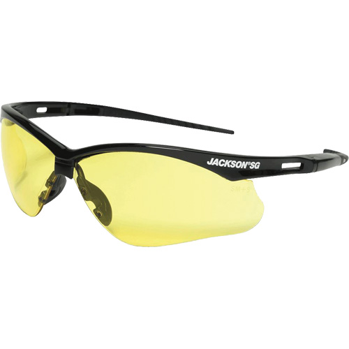Safety Glasses, Amber Lens, Anti-Scratch, ANSI Z87+/Meets/Exceeds CSA Z94.3 Duraquip Inc
