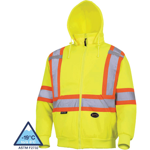 6925 Hoodie, X-Small, High Visibility Yellow Duraquip Inc