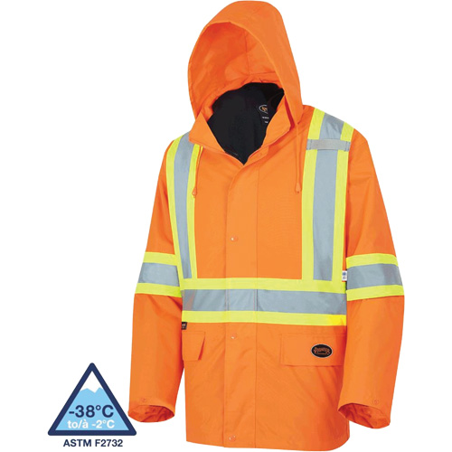5632 Manteau 3 en 1 The Rock, Orange haute visibilit&eacute;, T-petit Duraquip Inc