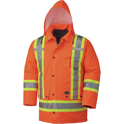5020 Manteau imperm&eacute;able 7 en 1, Orange haute visibilit&eacute;, 5T-Grand Duraquip Inc
