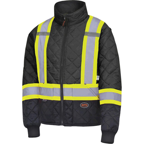 5017 Manteau matelass&eacute; pour cong&eacute;lateur, Polyester, Noir, T-petit Duraquip Inc