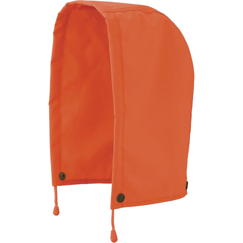 5400H Capuchon de veste de s&eacute;curit&eacute; imperm&eacute;able 300D Trilobal antid&eacute;chirure, Orange haute visibilit&eacute;, Polyester Duraquip Inc