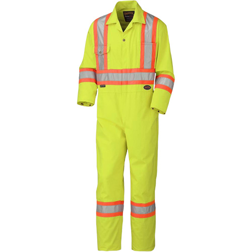 5512 Coveralls, 36, High Visibility Lime-Yellow Duraquip Inc