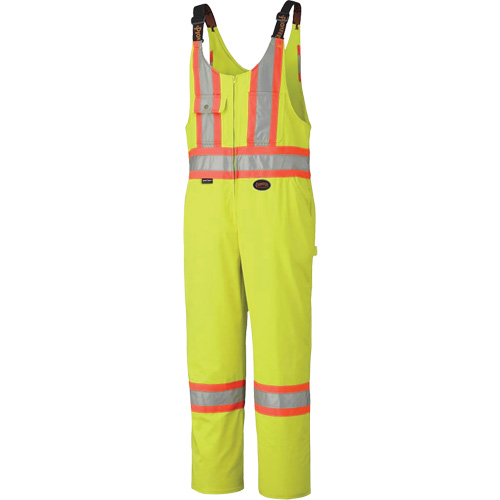 6616 Overalls, Poly-Cotton, 36, High Visibility Lime-Yellow Duraquip Inc
