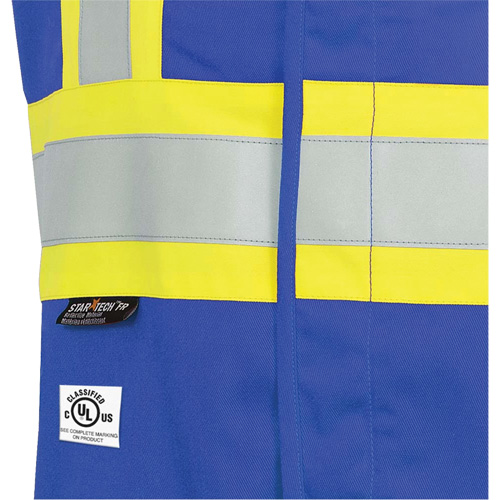 7730 FR-Tech&reg; Flame-Resistant Arc Safety Vest, Small, Royal Blue, 10 cal/cm² Duraquip Inc