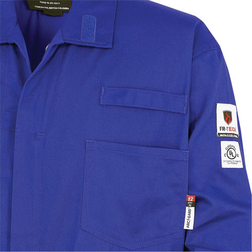 7779 Combinaison ignifuge r&eacute;sistant aux arcs &eacute;lectriques FR-Tech 88/12, Taille 36, Bleu royal Duraquip Inc