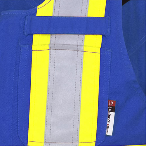 7714 FR-Tech&reg; Flame-Resistant Overalls, Small, Royal Blue Duraquip Inc