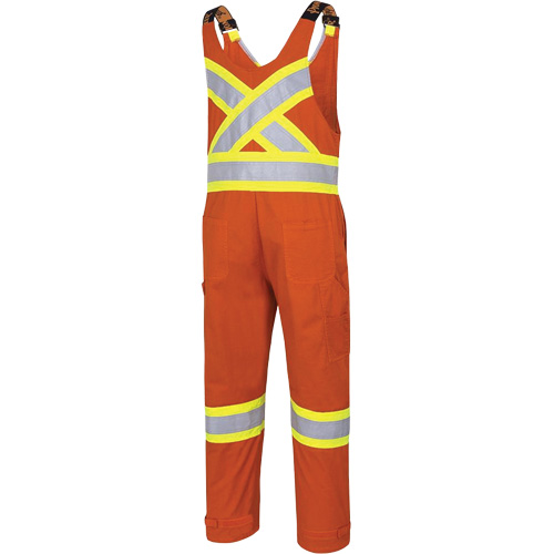 7712 FR-Tech&reg; Flame-Resistant Overalls, Small, High Visibility Orange Duraquip Inc