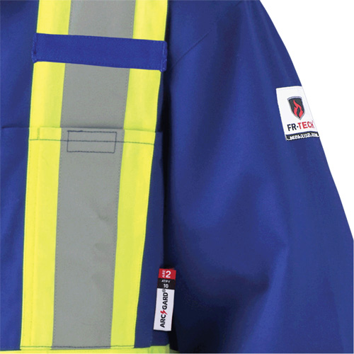 7706T Combinaison ignifuge FR-Tech avec fermetures &agrave; glissi&egrave;re aux jambes, Taille 40 (grand taille), Bleu royal, 9,7 cal/cm² Duraquip Inc
