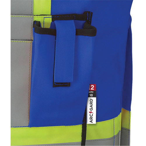 7733 FR-Tech&reg; Flame-Resistant Arc Surveyor's Vest, Small, Royal Blue, 9.7 cal/cm² Duraquip Inc