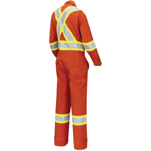 7702W FR-Tech&reg; Women's FR/Arc-Rated Coveralls, Size X-Small, High Visibility Orange, 10 cal/cm² Duraquip Inc