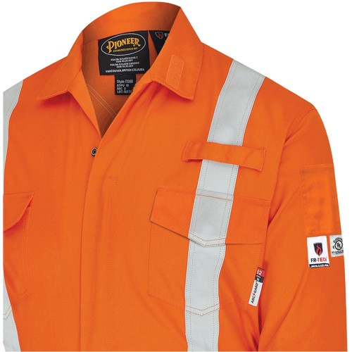 7702BB Combinaison de s&eacute;curit&eacute; FR-Tech 2 tons, Taille 36, Bleu marin/Orange, 10 cal/cm² Duraquip Inc