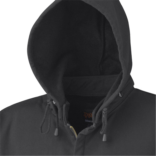 337 Flame-Resistant Zip Style Hoodie, Men's, X-Small, Black, 22 cal/cm² Duraquip Inc