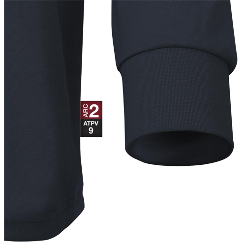 333 Flame-Resistant Long-Sleeved Shirt, Small, Navy Blue Duraquip Inc