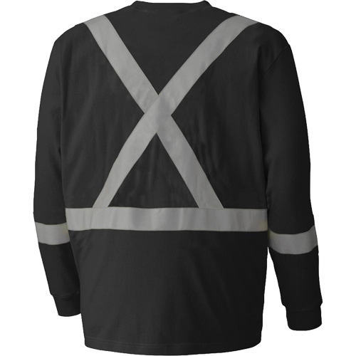 340SFA Flame-Resistant Long-Sleeved Safety Shirt, Small, Black Duraquip Inc