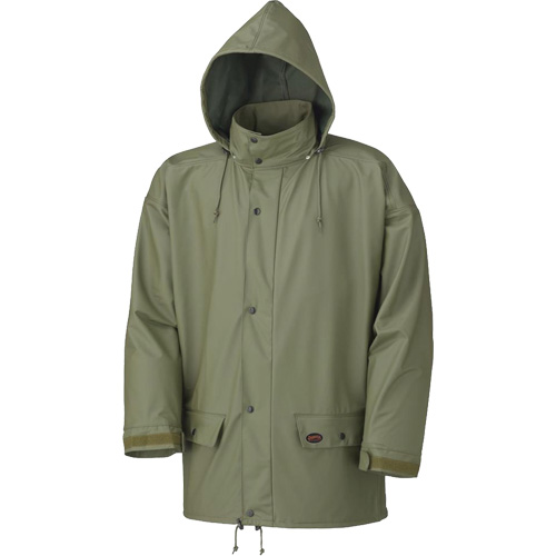 D7000 Veste imperm&eacute;able extensible, Polyur&eacute;thane, T-petit, Vert Duraquip Inc