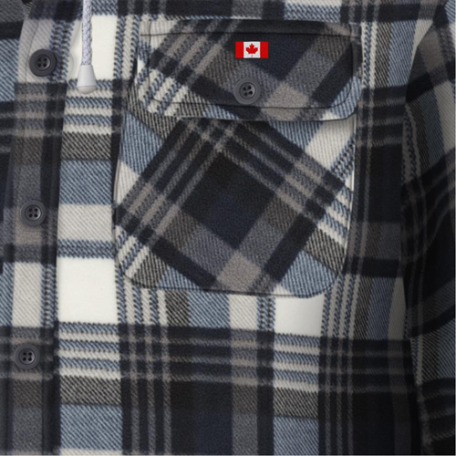 415BG Chemise &agrave; capuche matelass&eacute;e, Hommes, T-petit, Multicolore Duraquip Inc