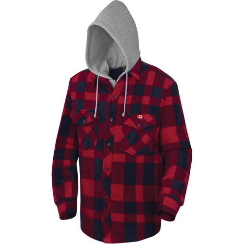 415RB Quilted Hooded Shirt, Men's, Small, Multi-Colour Duraquip Inc