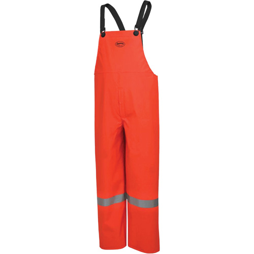 576P FR Safety Bib Pants, Small, High Visibility Orange Duraquip Inc