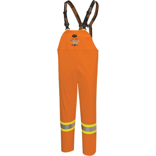 5882 FR/Arc-Rated Waterproof Safety Bib Pants, X-Small, High Visibility Orange Duraquip Inc