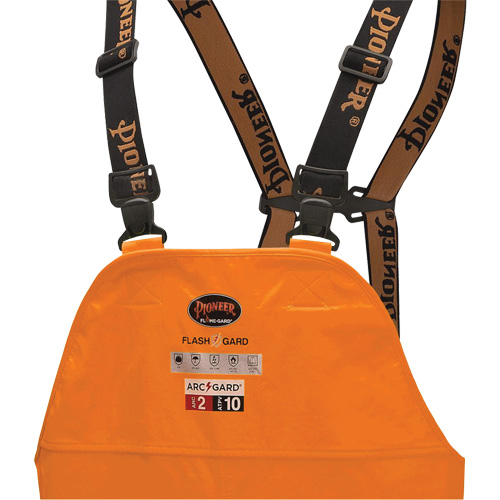 5882 FR/Arc-Rated Waterproof Safety Bib Pants, X-Small, High Visibility Orange Duraquip Inc