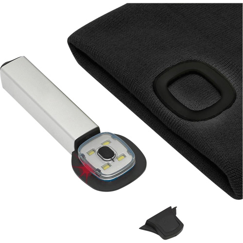 5678 Knit Toque with LED Headlight, Fleece Lining, One Size, Black Duraquip Inc