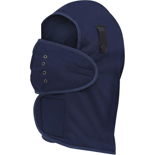 565N Long-Necked Hardhat Liner, Fleece Lining, One Size, Navy Blue Duraquip Inc