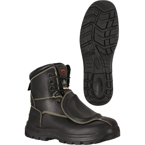 1060 Bottes de s&eacute;curit&eacute; avec protection m&eacute;tatarsienne, Cuir, Taille 10 Duraquip Inc