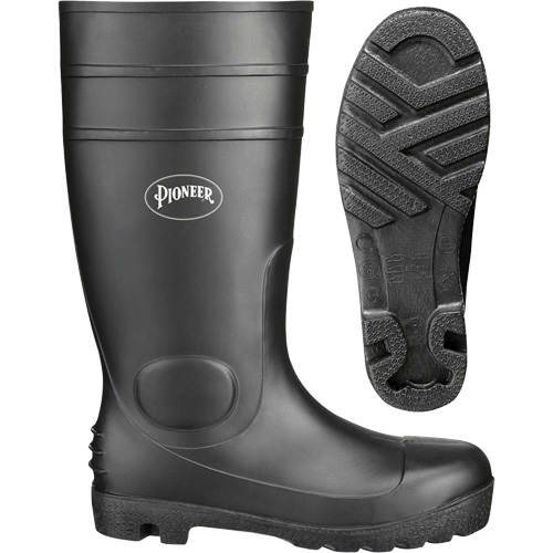 1011 Bottes de s&eacute;curit&eacute;, PVC, Pointure 10, Semelle R&eacute;sistant aux perforations Duraquip Inc