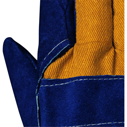630 Gants d'appareilleur isol&eacute;s bleus, Taille unique, Paume en Cuir de vache refendu, Doublure en Boa Duraquip Inc