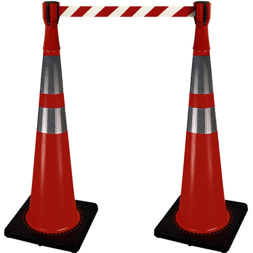 2308 Traffic Cone Topper with 10' Barricade Tape Duraquip Inc