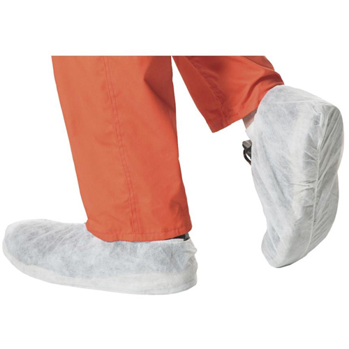 2022 Disposable Shoe Covers, One Size, Polypropylene, White Duraquip Inc