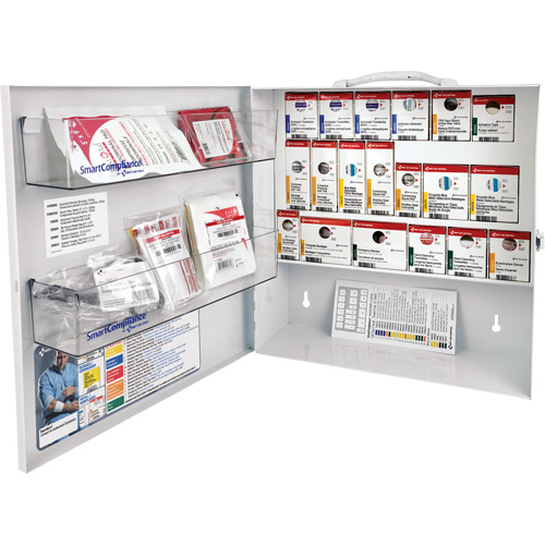 SmartCompliance&reg; First Aid Cabinet, Meets CSA Z1220-17 Type 2 Low-Risk Environment, Small (2-25 Workers) Duraquip Inc