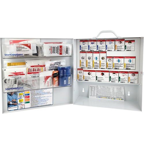 SmartCompliance&reg; First Aid Cabinet, Meets CSA Z1220-17 Type 3 High-Risk Environment, Small (2-25 Workers) Duraquip Inc