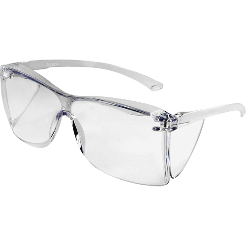Guest-Gard OTG Safety Glasses, Clear Lens, ANSI Z87+/Meets/Exceeds CSA Z94.3 Duraquip Inc