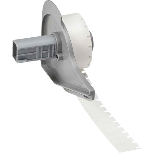 Harsh Environment Multi-Purpose Labels, Polyester, 0.35" L x 0.2" H, Black on Clear Duraquip Inc