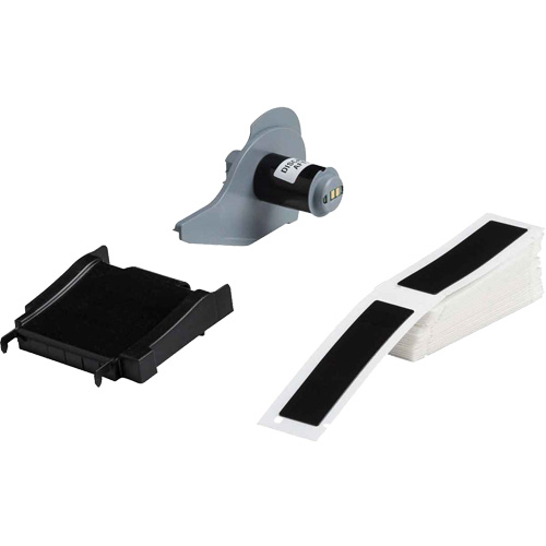 Raised Panel Labels, Polyester, 1" L x 4" H, Black Duraquip Inc