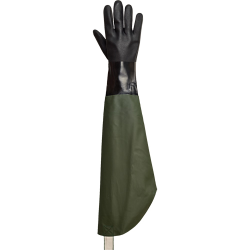 Chemstop Chemical-Resistant Gloves, PVC, Flock-Lined Inner Lining Duraquip Inc