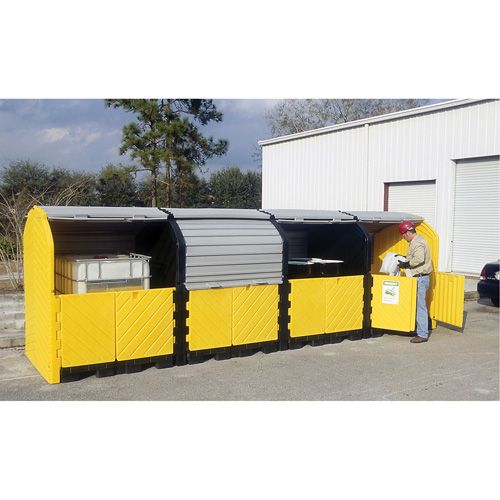 P16 Plus Ultra-Hard Top Spill Pallets sans drain, 250" lo x 79" la x 62" h, Capacit&eacute; de charge 9000 lb Duraquip Inc